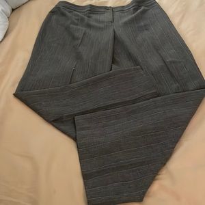 Gray pin striped dress pants
